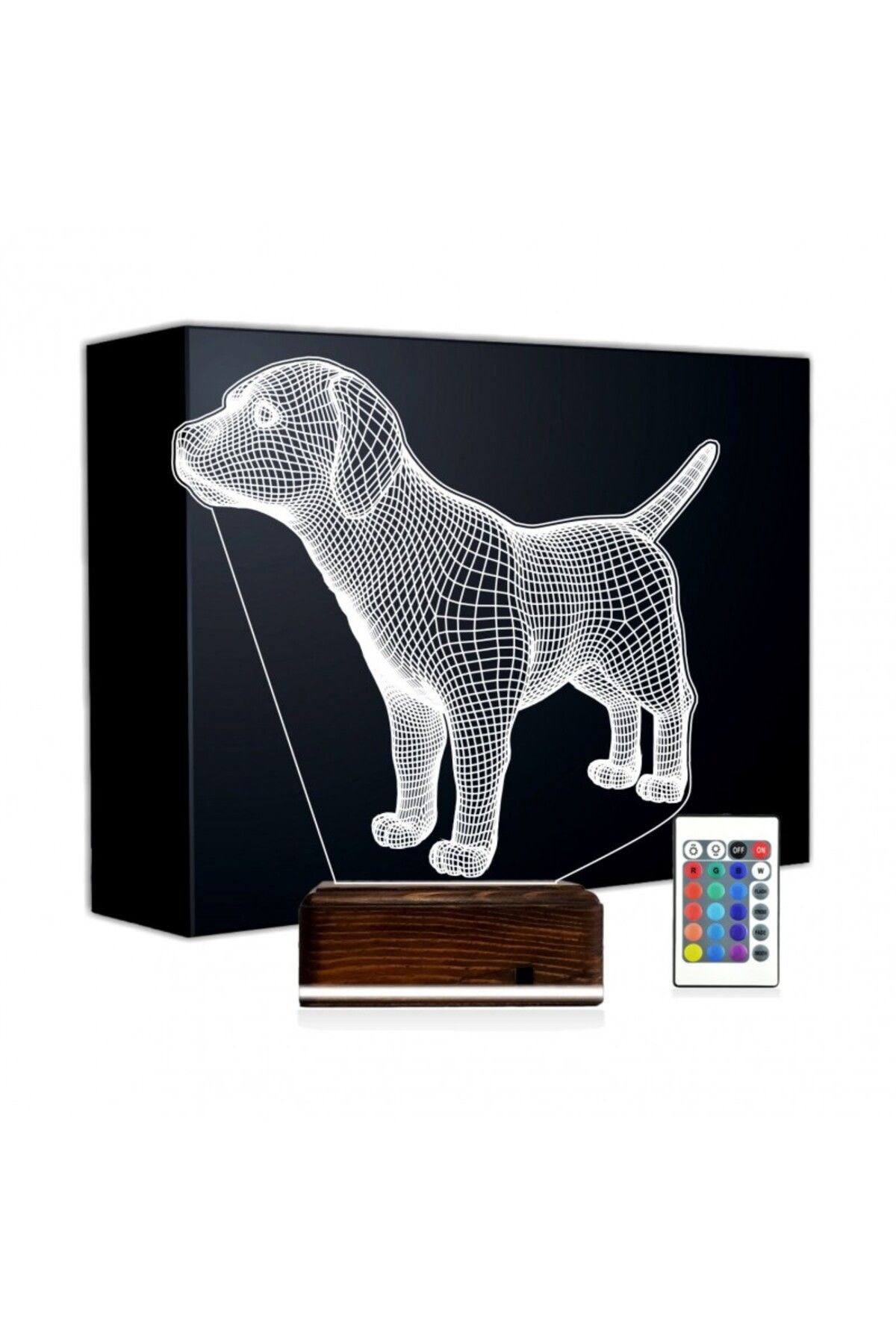 Kirppi 3d Lamba Köpek Tasarım Masa Gece Lambası