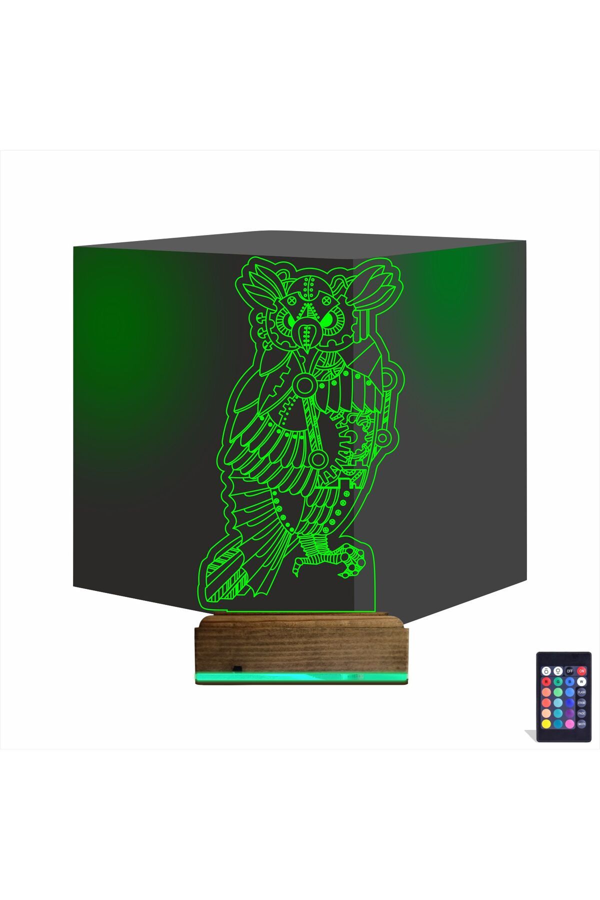 Kirppi 3d Lamba Baykuş Tasarım V4 Masa Gece Lambası