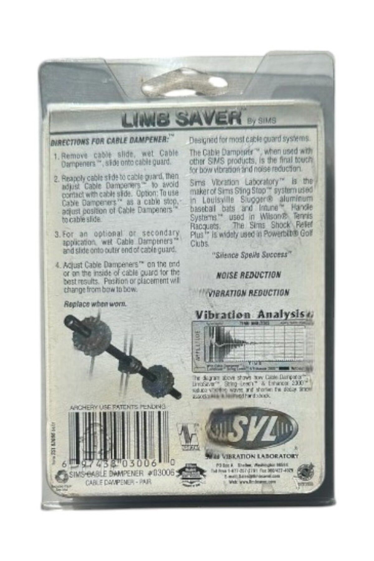 SVL ARCHERY Svl Limbs Makaralı Yay Kablo Titreşim Söndürücü Stealth Cable Damper- 537908