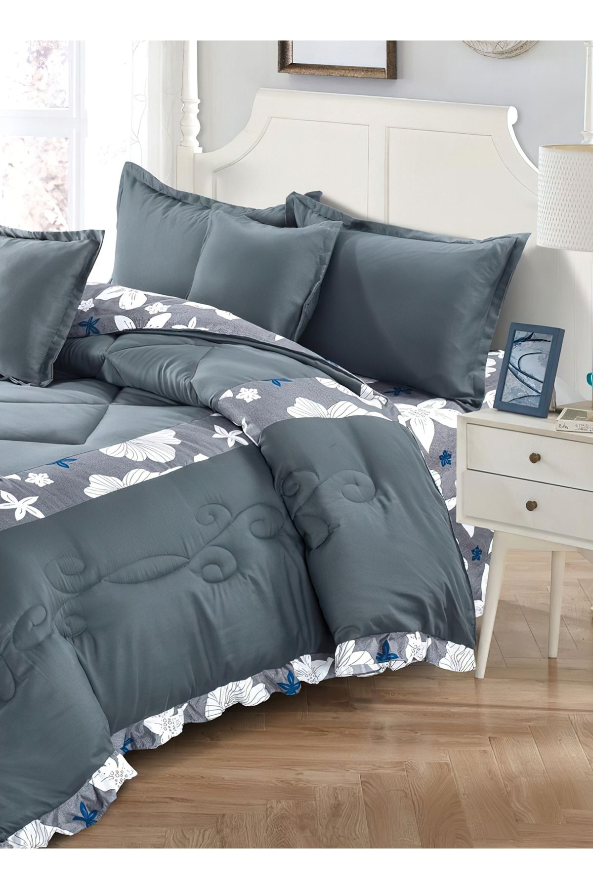 Generic-Comforter Set 4 Piece Single Size Elegant Bedspread Lightweight Comforter Suitable for All Seasons 5