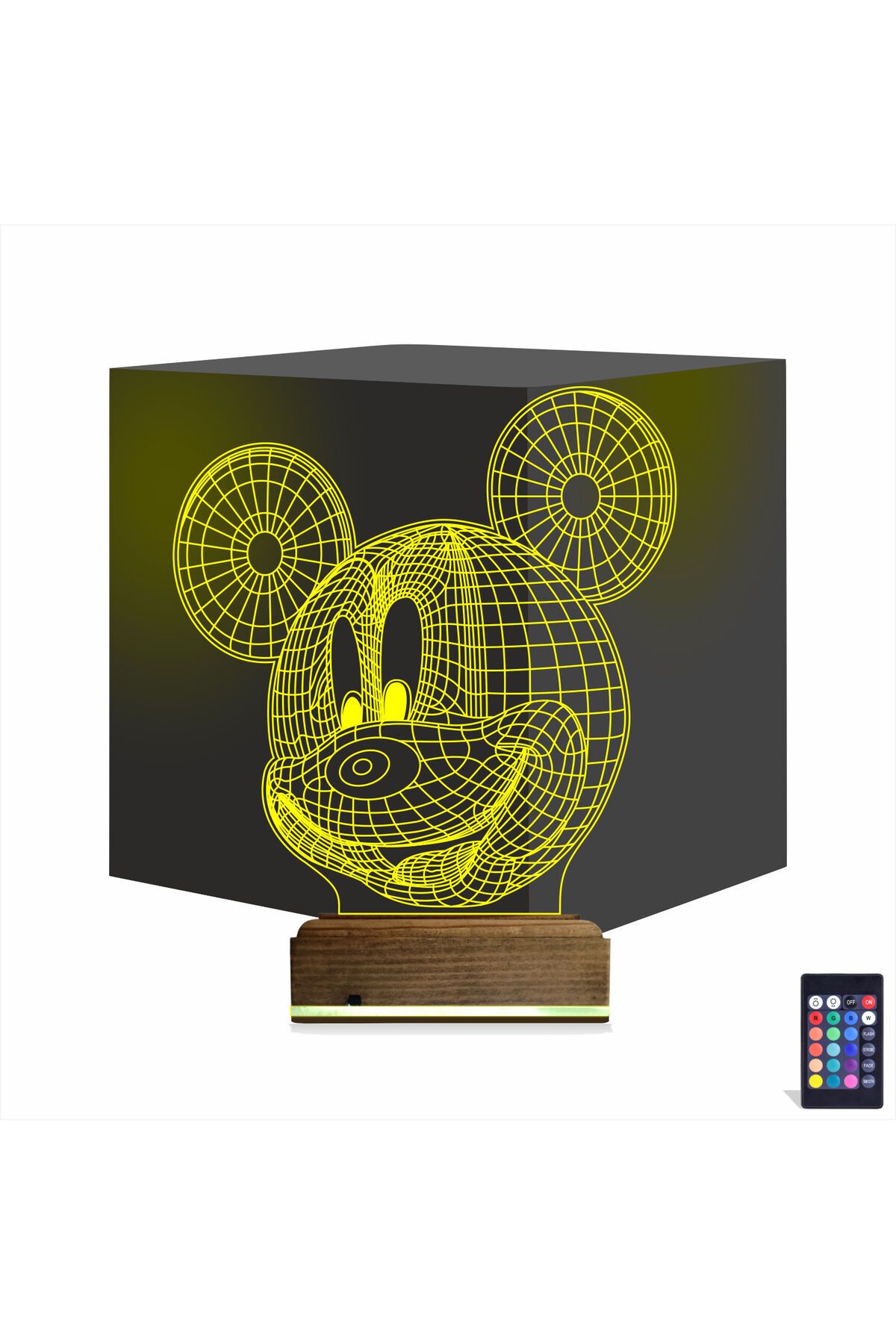 Kirppi 3d Lamba Miki Fare Çocuk Odası Masa Gece Lambası