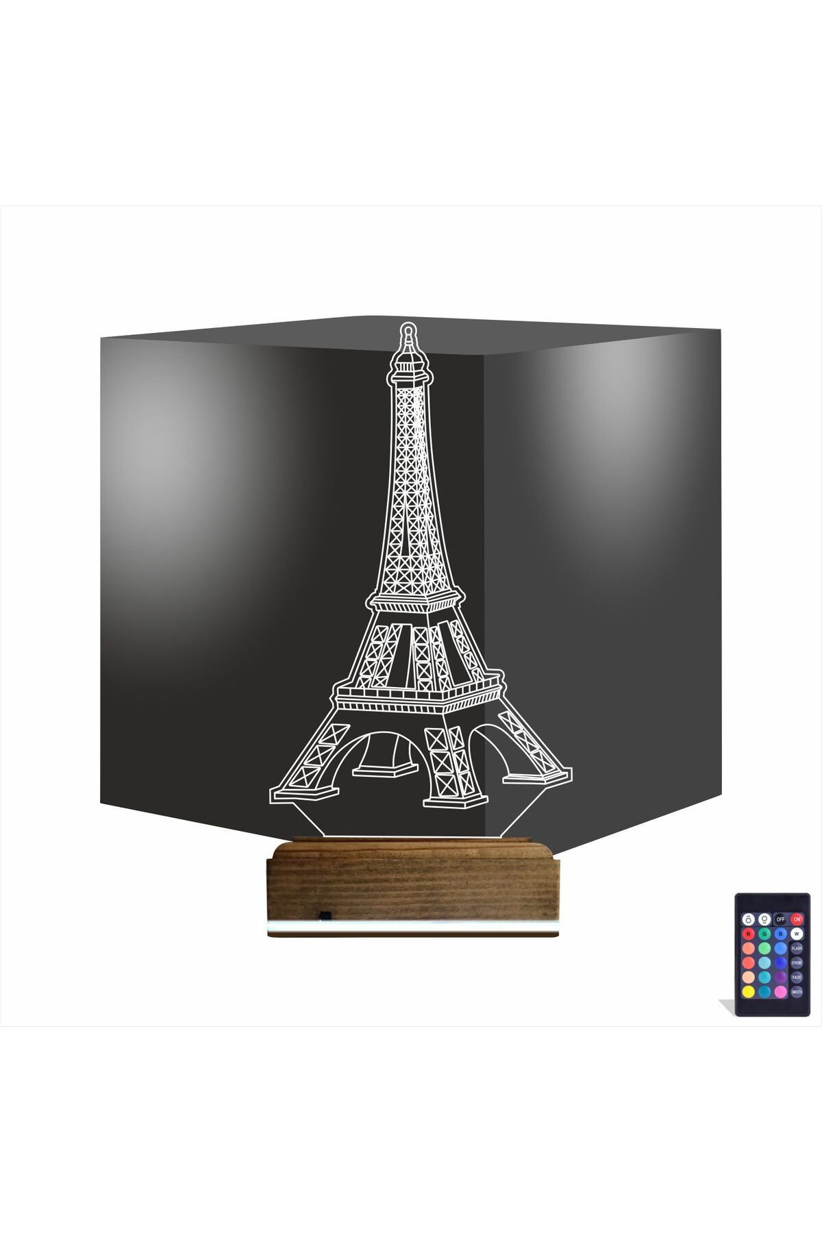 Kirppi 3d Lamba Eyfel Kulesi Masa Gece Lambası