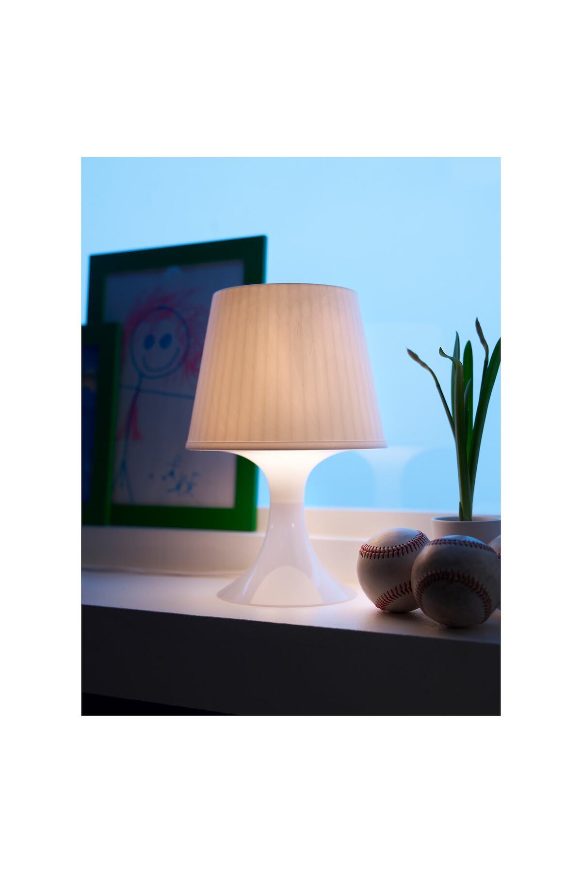 IKEA-LAMPAN Table Lamp, White, 29 cm 6