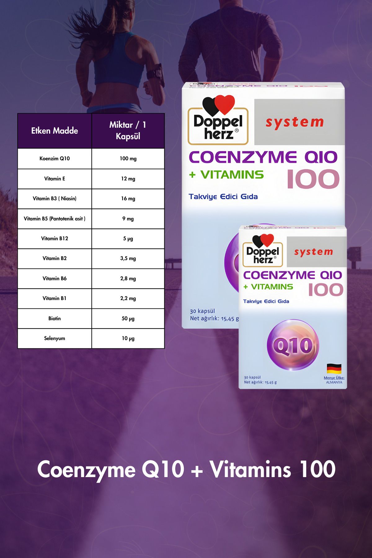 Doppelherz-Coenzyme Q10 + Vitamin 100 Mg 30 Capsules 4