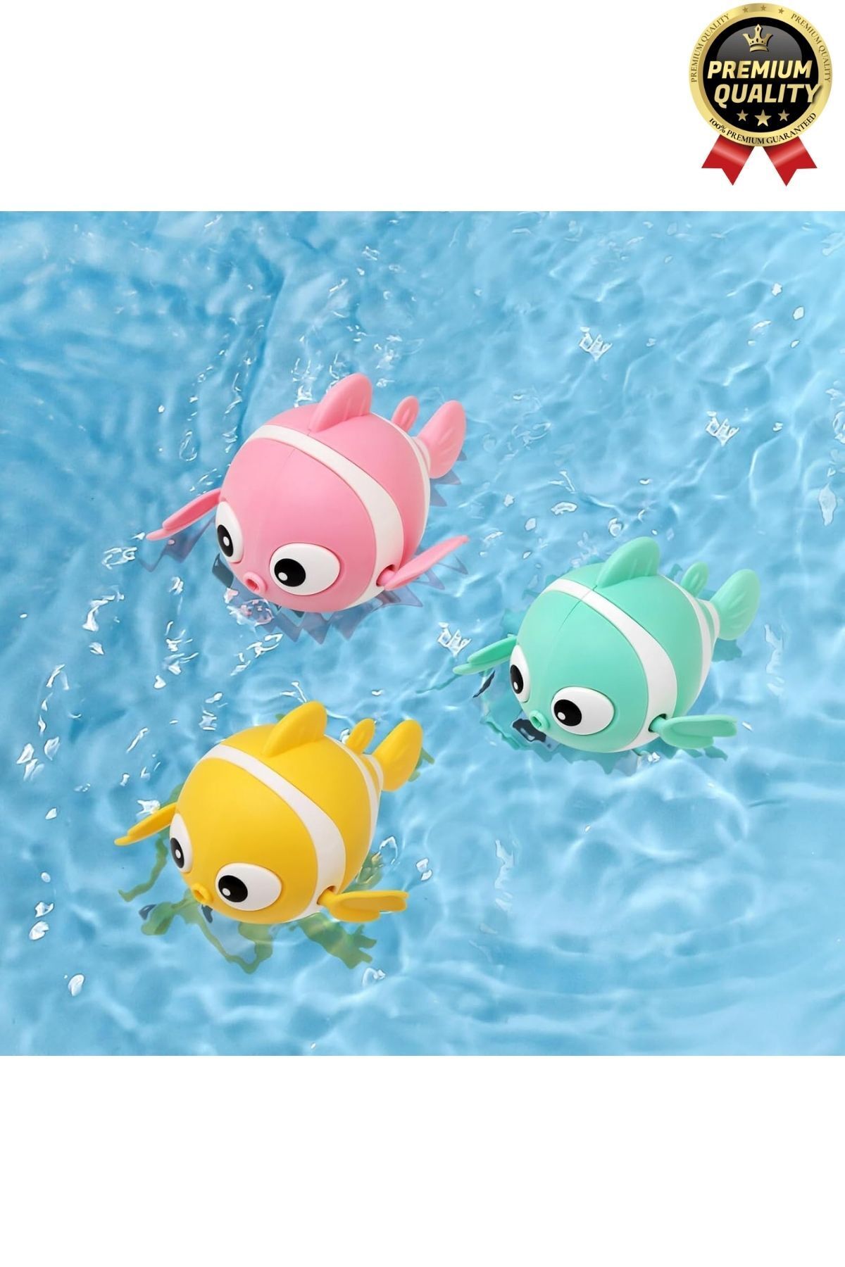 Svein Özel Üretim Banyo Arkadaşı Eğlenceli Bebek Çocuk Renkli Oyuncak Kurmalı Yüzen Hareketli Banyo Balığı fotoğrafı 2 (önizleme)