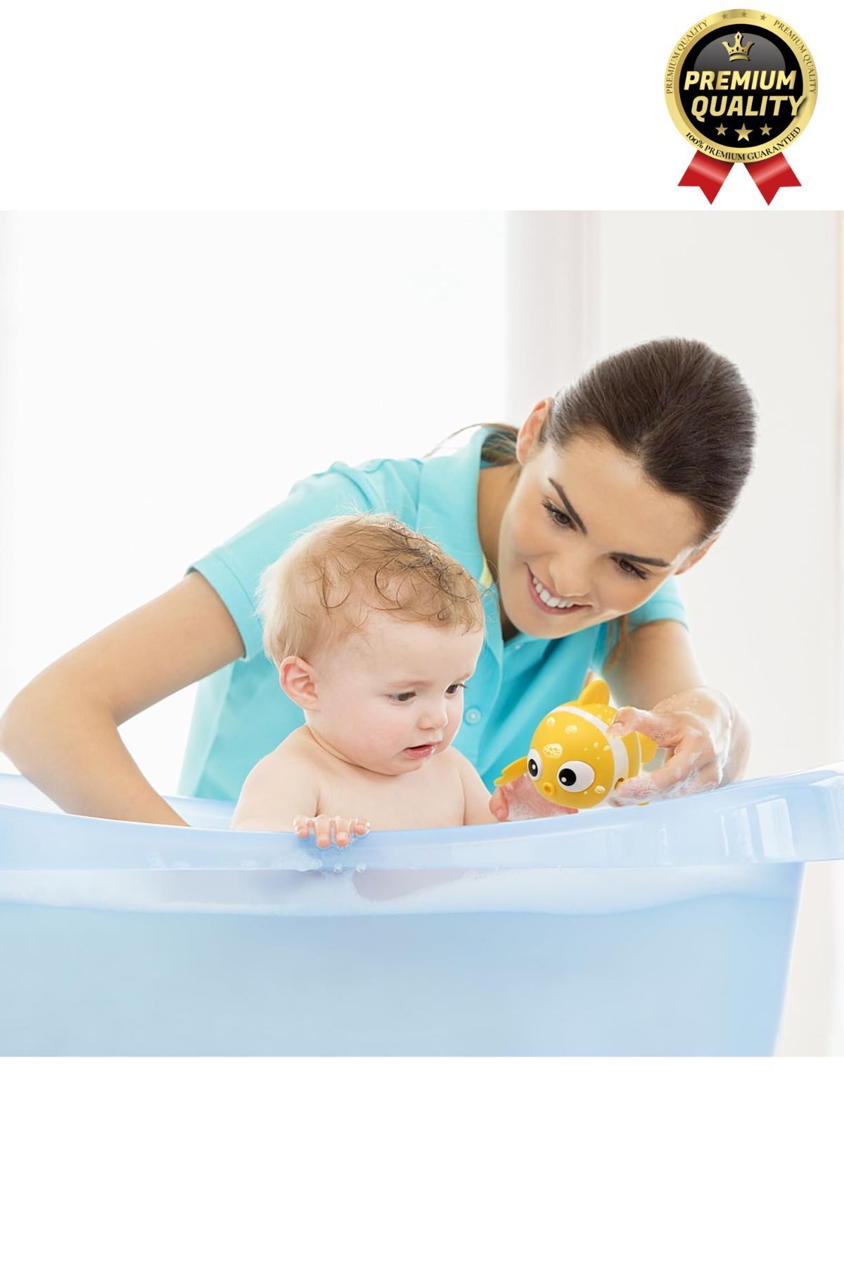 Svein Özel Üretim Banyo Arkadaşı Eğlenceli Bebek Çocuk Renkli Oyuncak Kurmalı Yüzen Hareketli Banyo Balığı fotoğrafı 7 (önizleme)