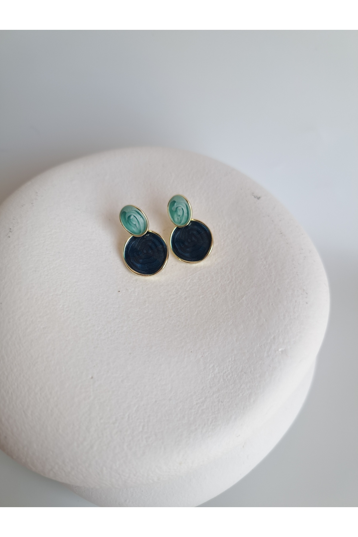 BHR AKSESUAR-Blue Small (2 cm) Earrings 4