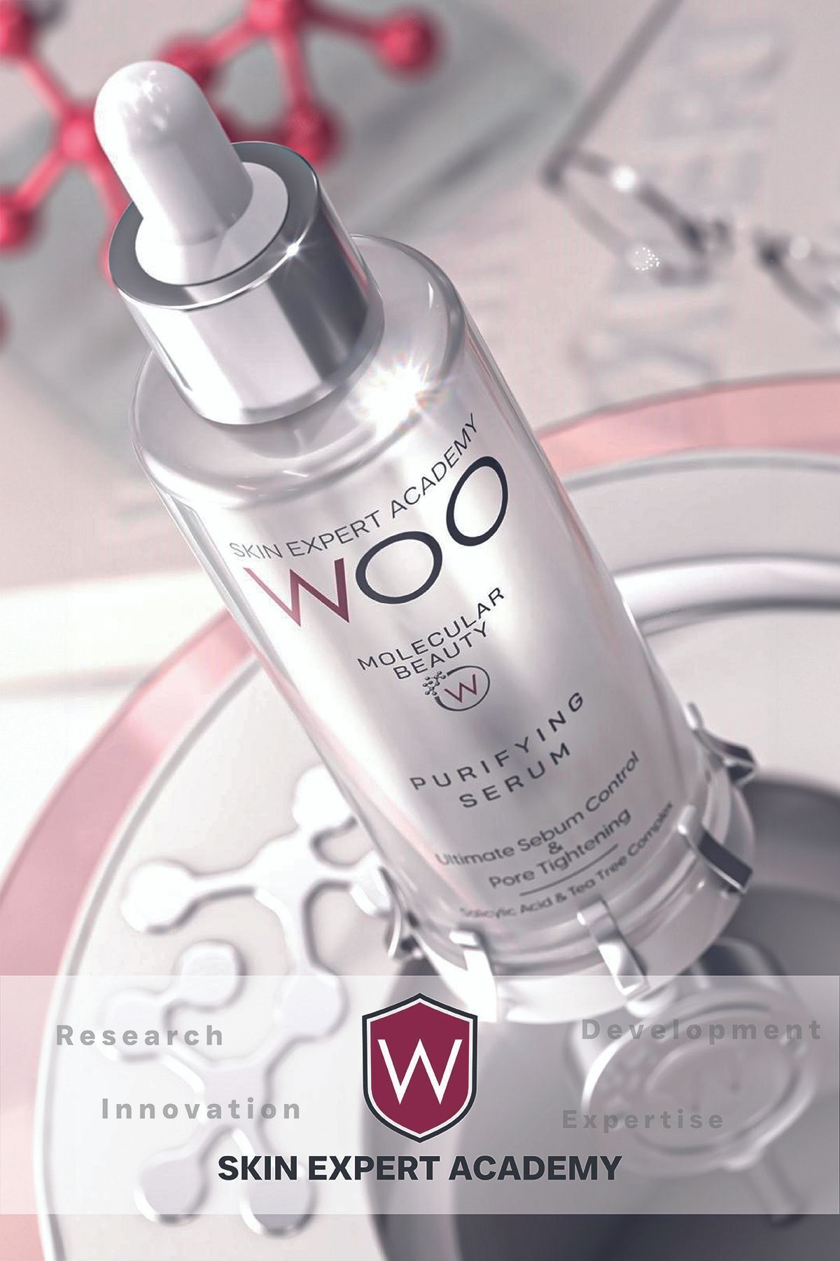WOO Skin Expert Academy-Purifying and Pore Firming Serum 50ml Anti-Acne Effective to Reduce Skin Flaws 6