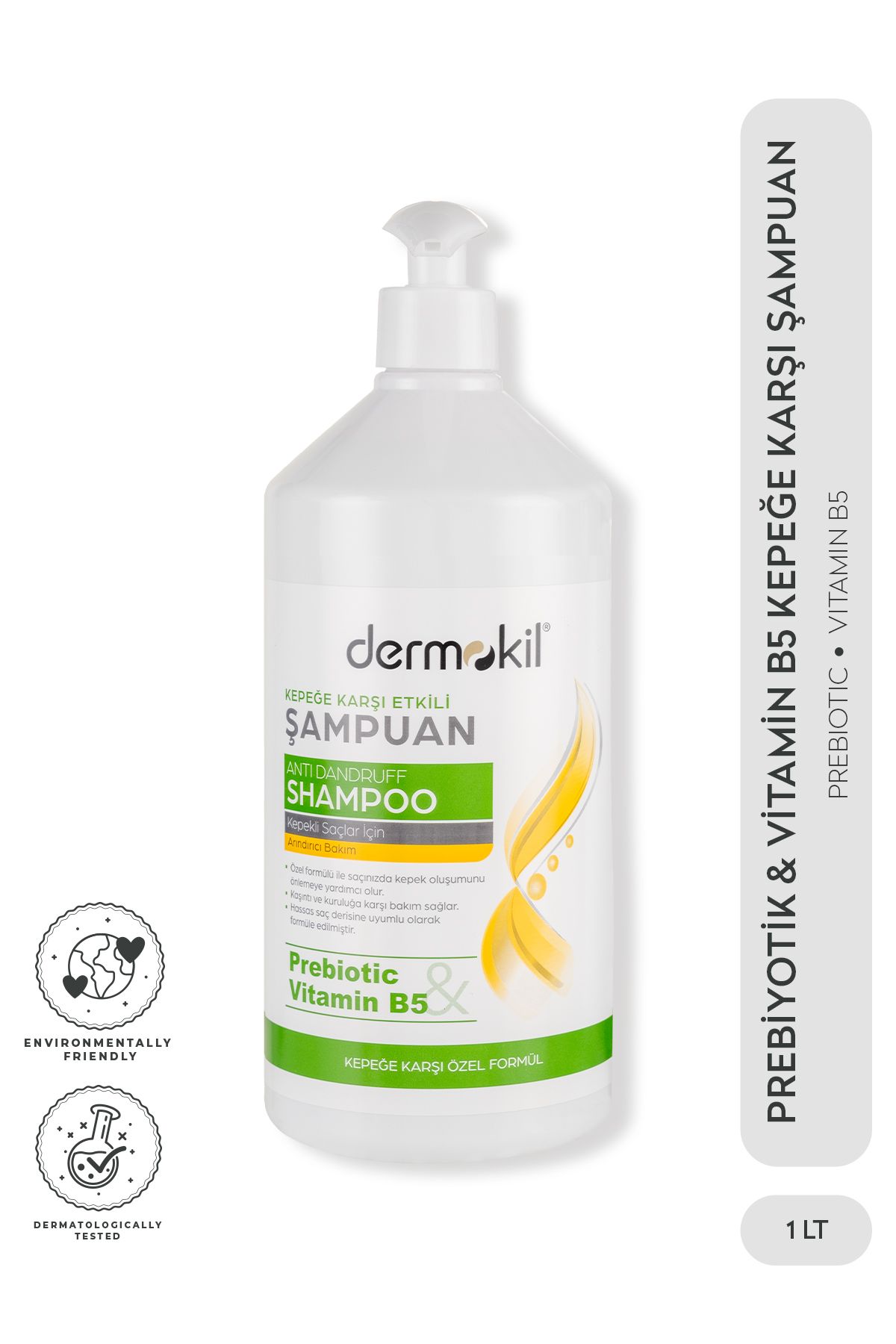 9Renk Dermokil Prebiyotik & Vitamin B5 Kepeğe Karşı Şampuan 1 L