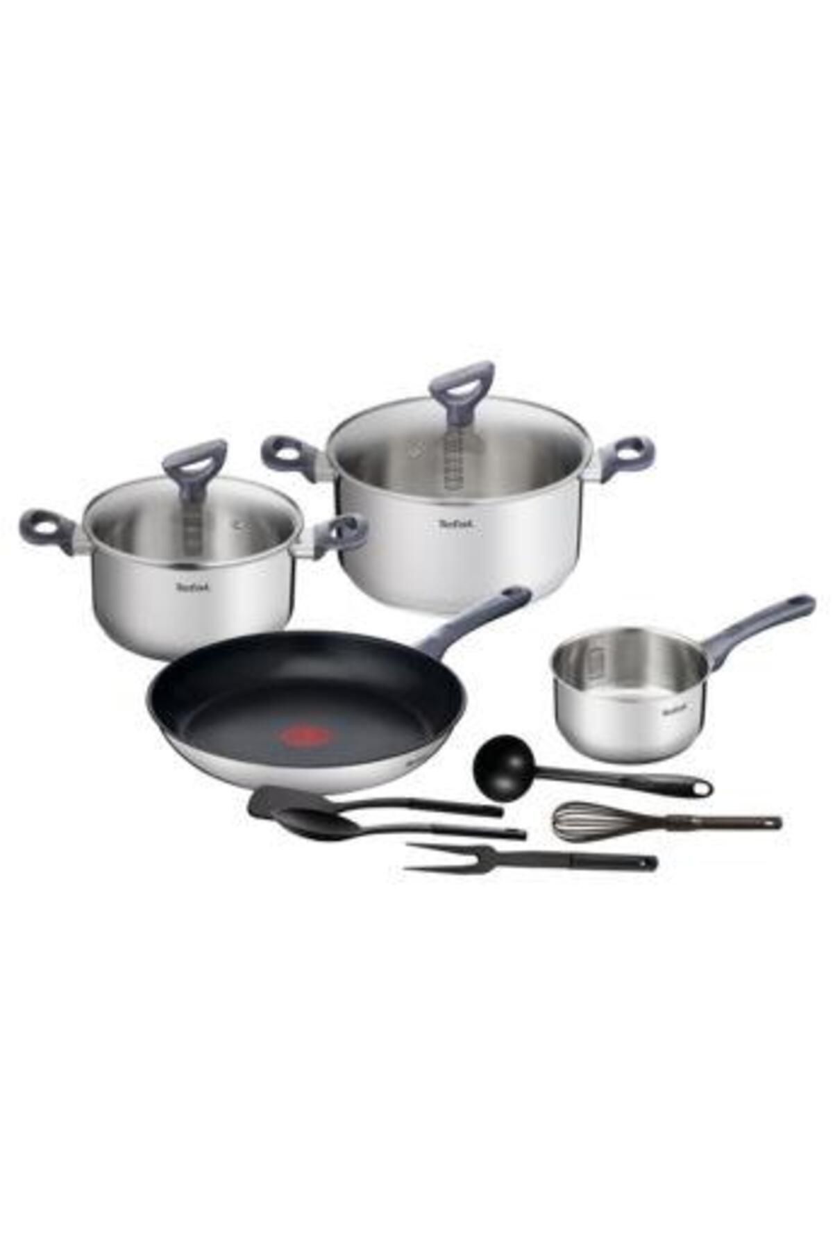 TEFAL-Tefal Daily Cook 11-piece pot set, 2 pots with lids 20/24 cm, frying pan 28 cm, saucepan 16 cm 1
