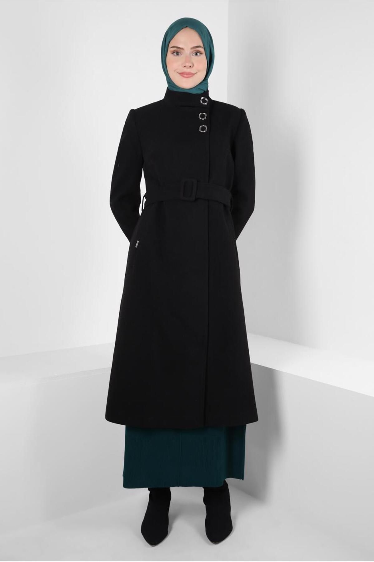 مانتو کمربندی 90437 Alvina