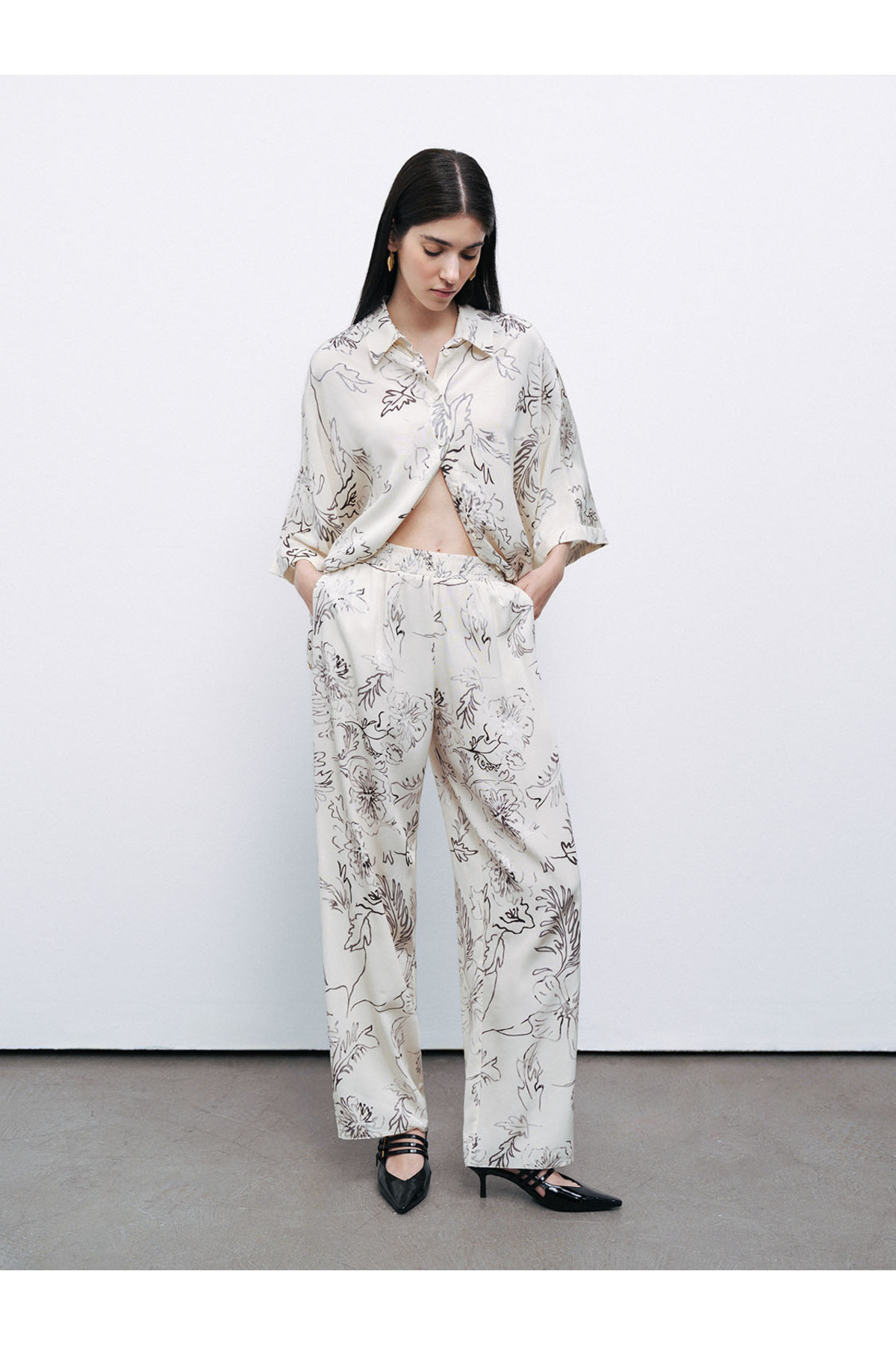 Nocturne-Patterned Jacquard Trousers 2