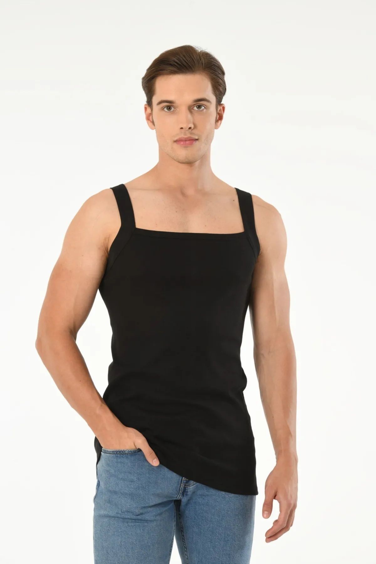 Mfö Life İç Giyim-10 Pieces Ribbed Woven Rope Hanging Male Athlete 1St Quality Made from 100% Cotton Yarns. 2
