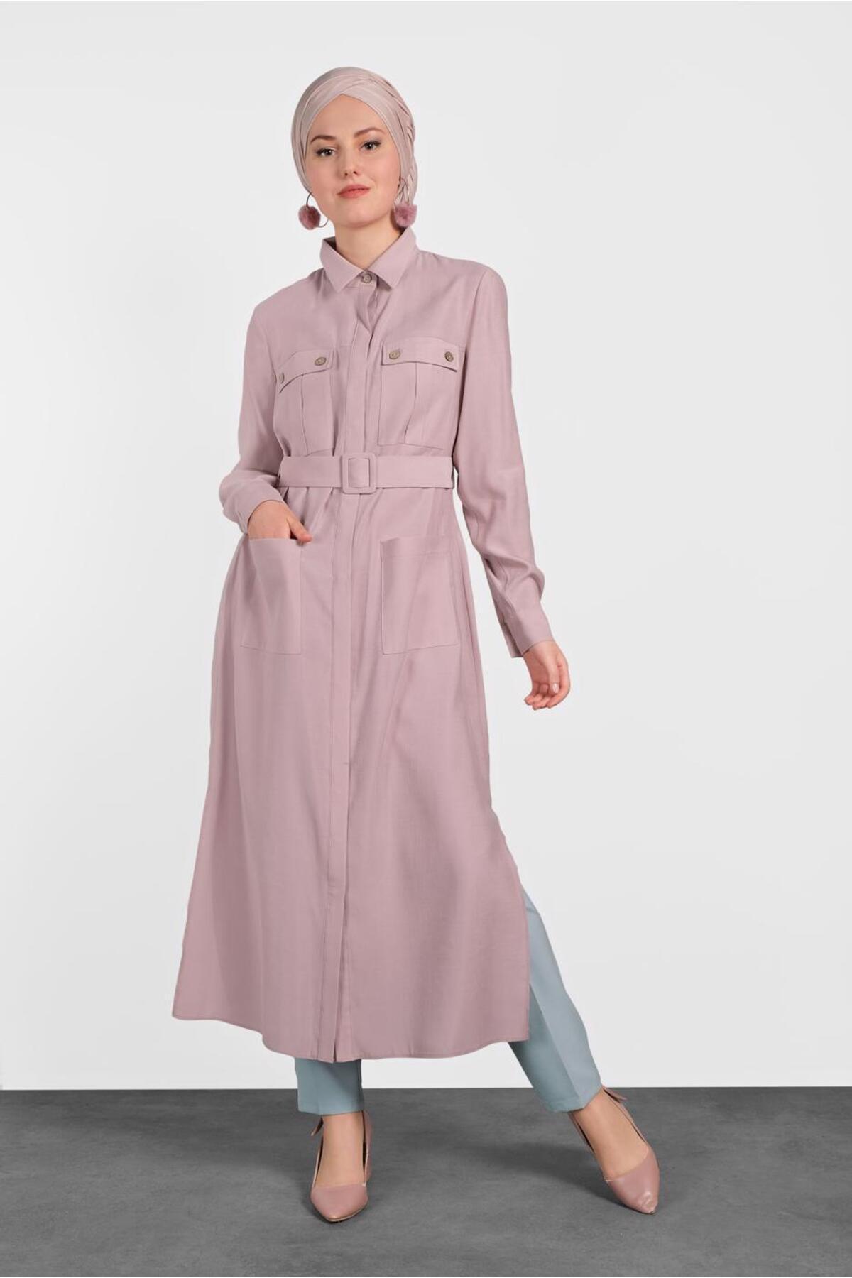 آلوینا تونیک جیبدار کمربنددار ۴۴۵۰ آلوینا تونیک جیبدار کمربنددار ۴۴۵۰