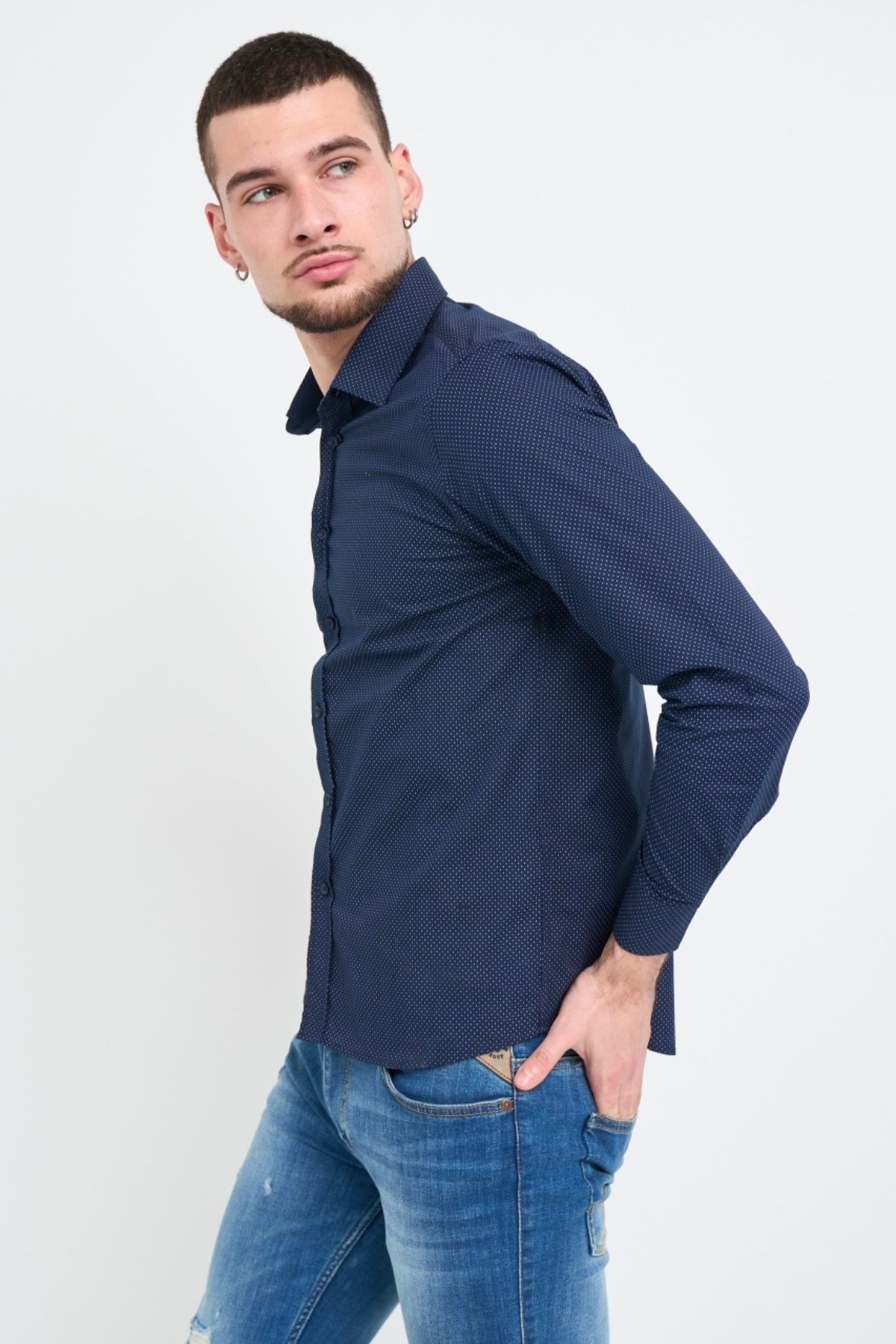 Timeout-Men's shirt with pattern 5