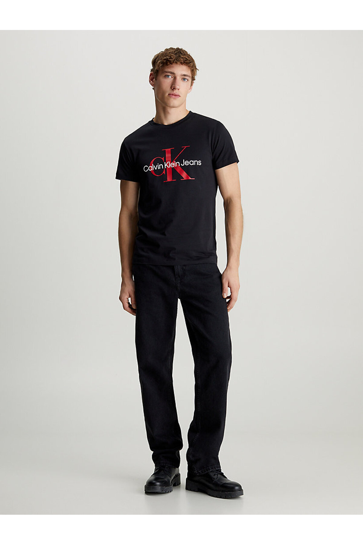 Calvin Klein-Ανδρικό μπλουζάκι Core Monologo Slim 6