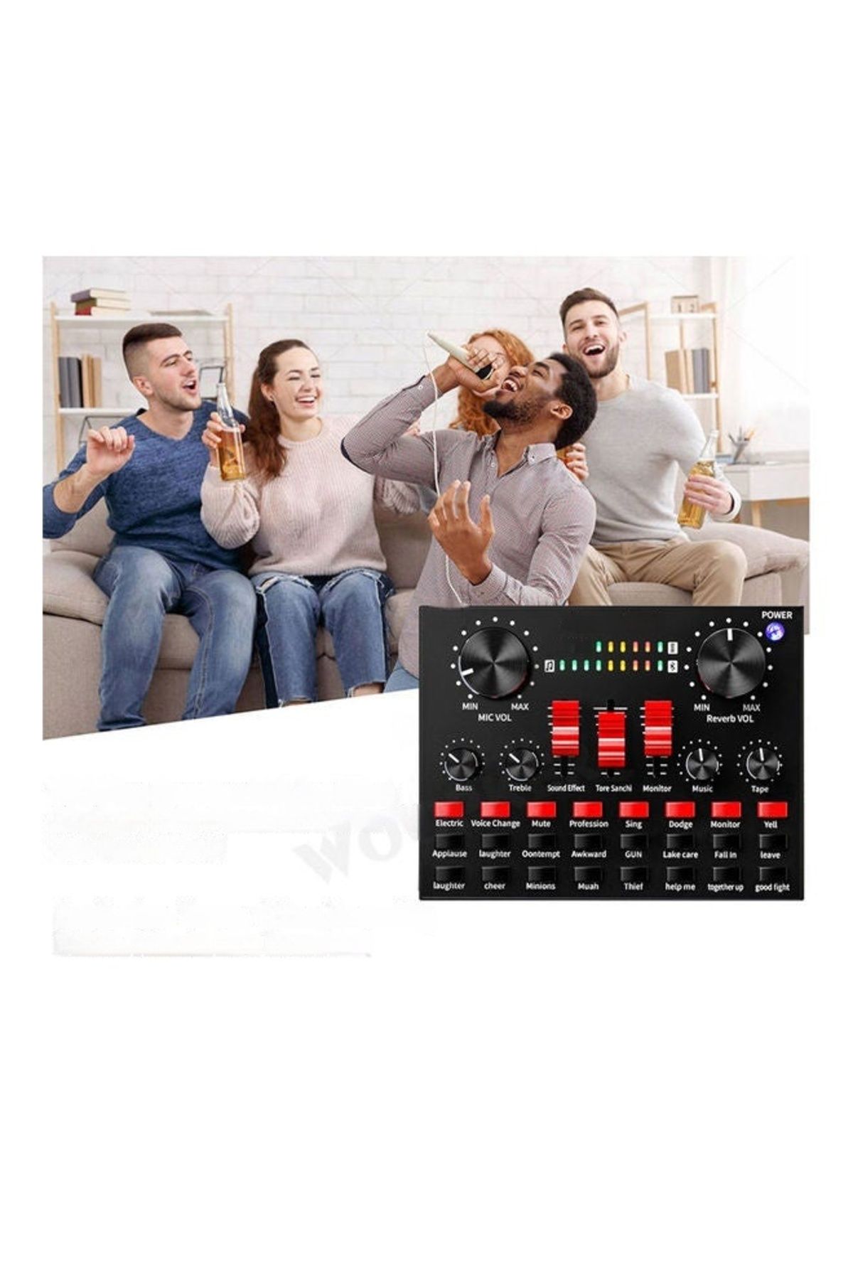 COOYA-Professional Condenser Microphone With V8S Live Sound Card, BM-800 Recording Studio Package 4