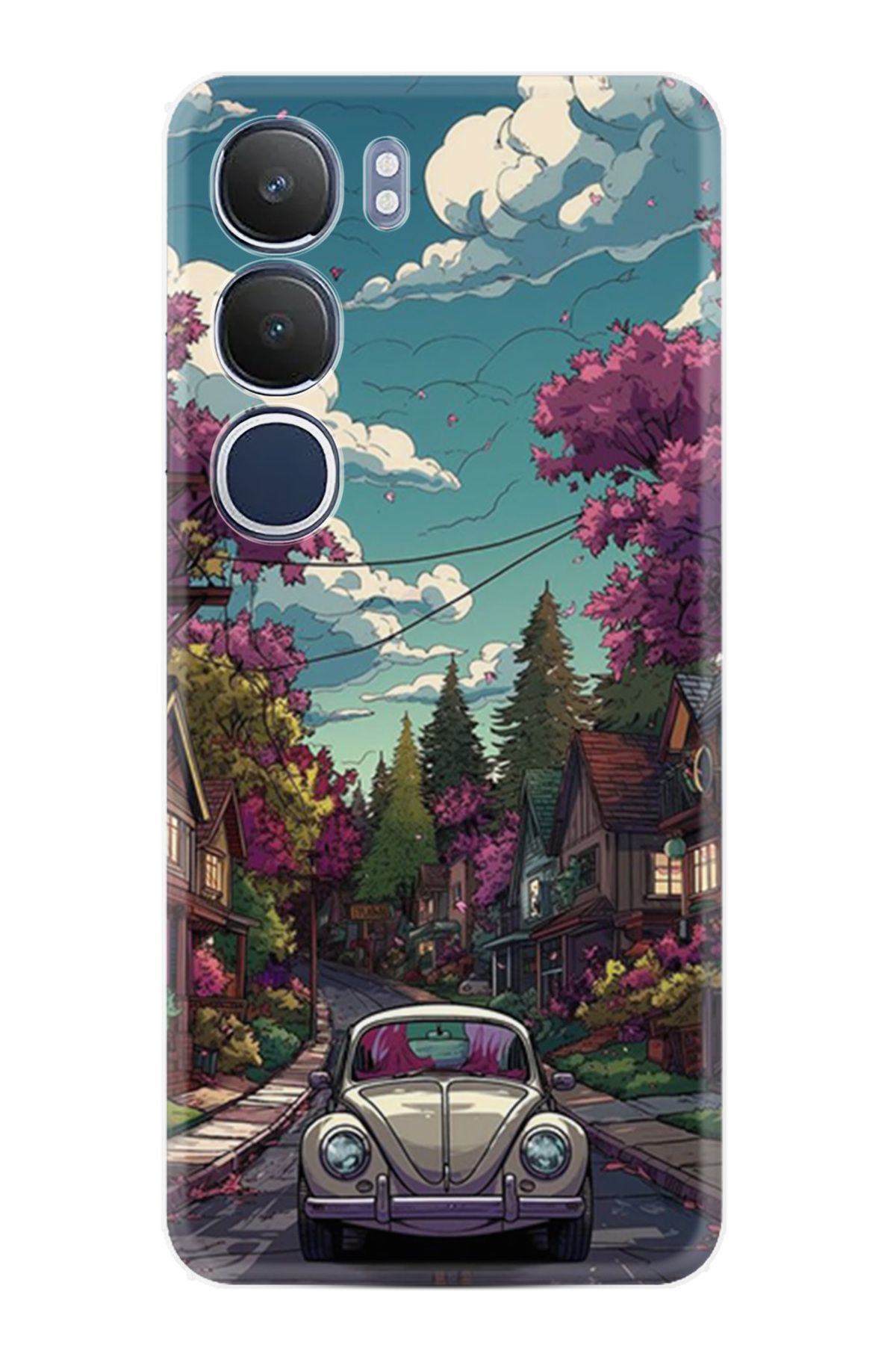 Kılıfland Vivo Y19S Kılıf Boutique Baskılı Resimli Tosbağa Pcode -084