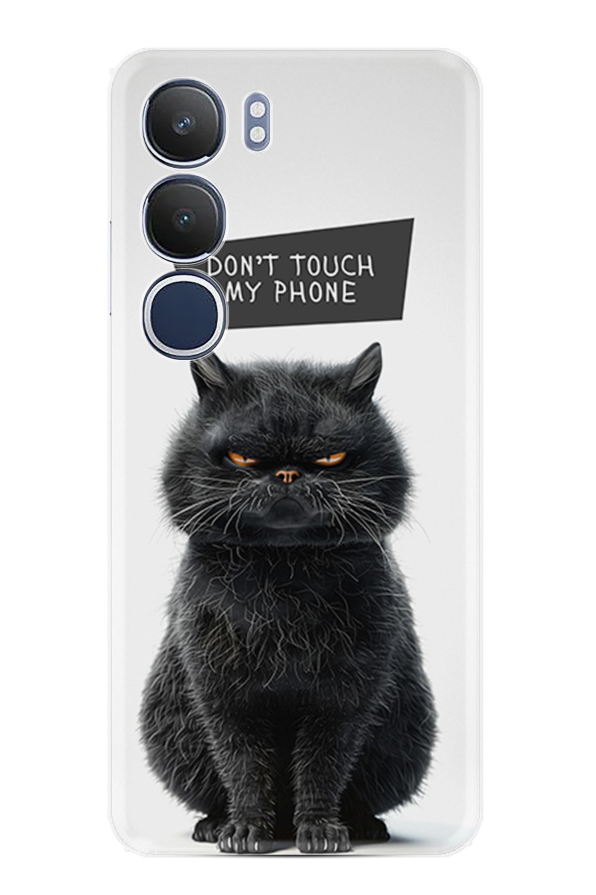 Kılıfland Vivo Y19S Kılıf Boutique Baskılı Resimli Don't Touch Cat Pcode -011