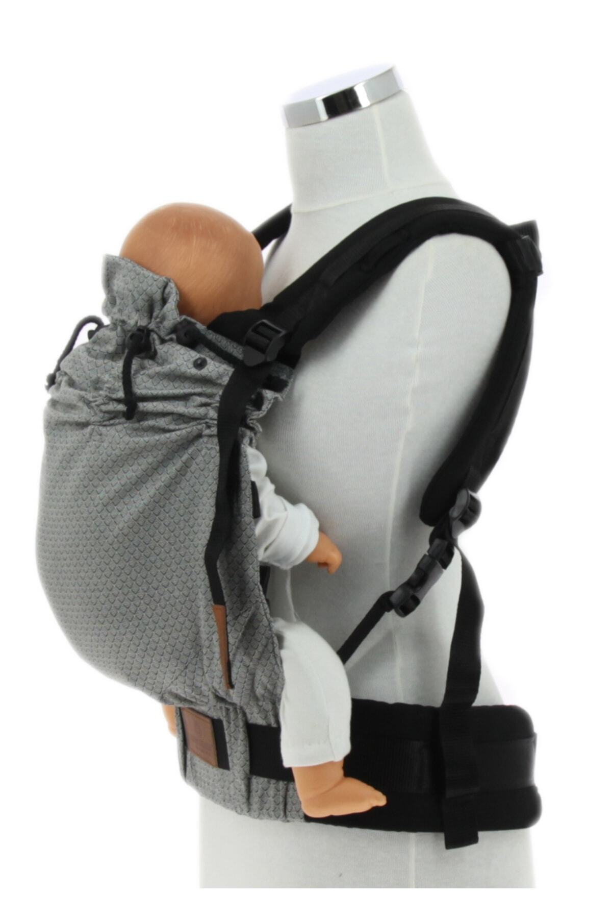 Boroosh Baby Bebekle Büyüyen %100 Pamuklu 0-4 Yaş Gri-nest New Age Ergonomik Bebek Kangurusu fotoğrafı 5 (önizleme)