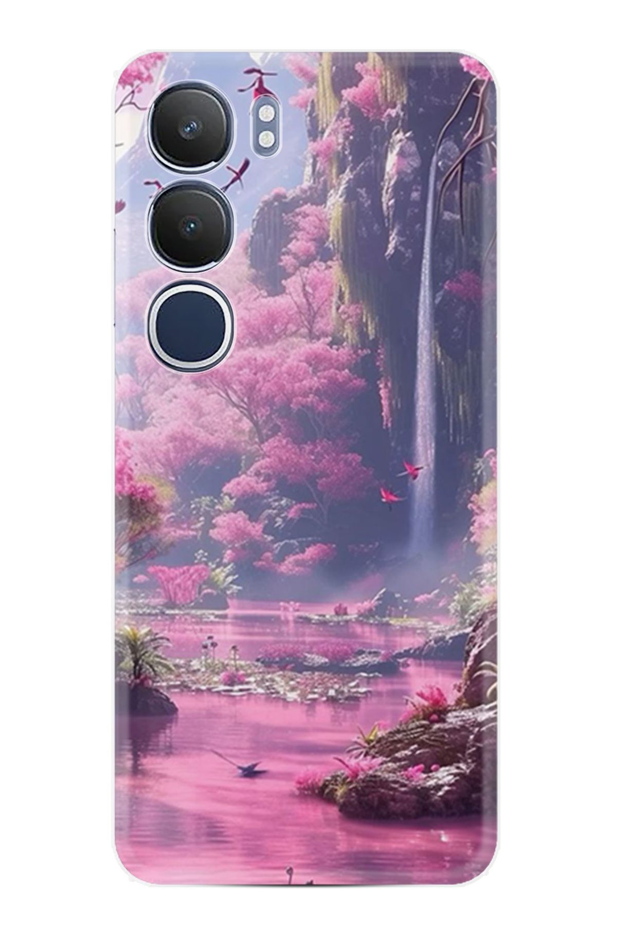 Kılıfland Vivo Y19S Kılıf Boutique Baskılı Resimli Şelale Pcode -033