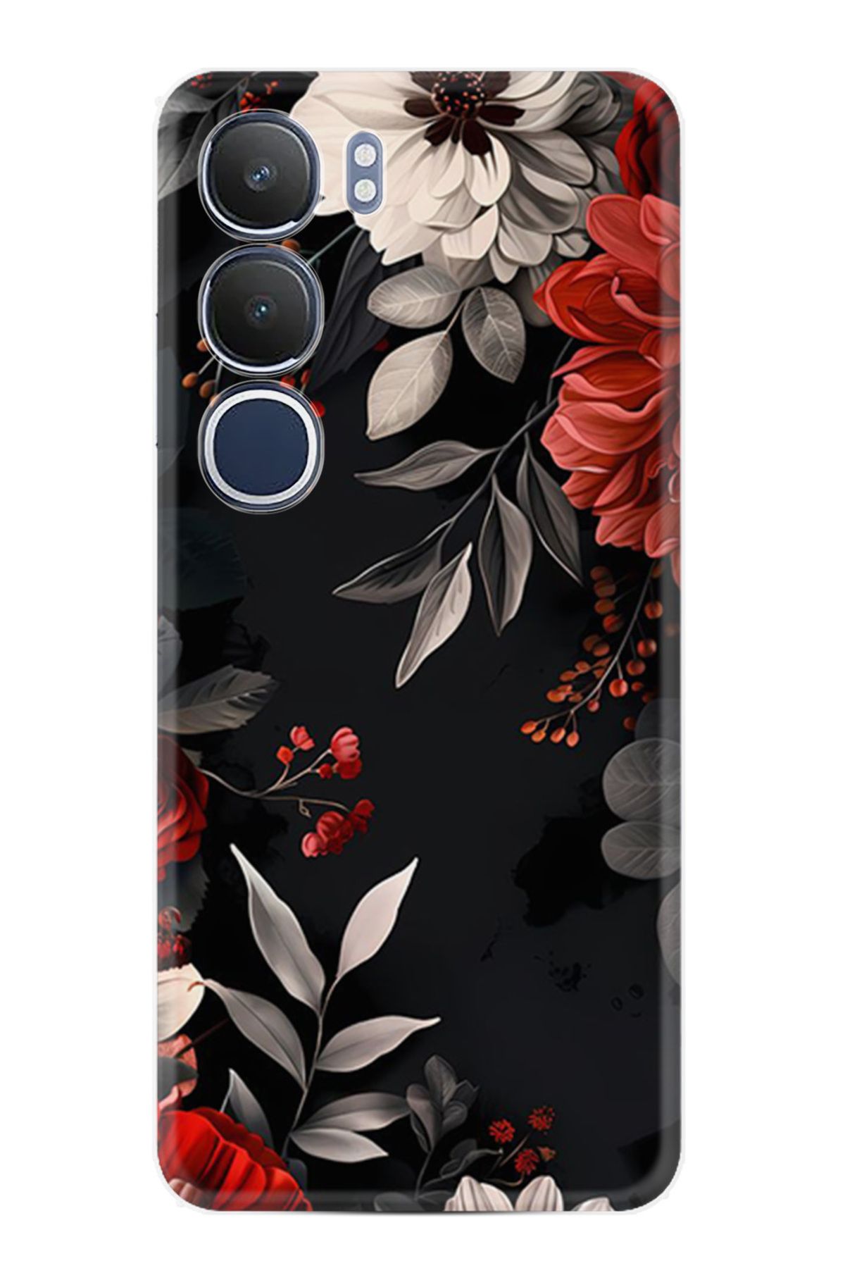 Kılıfland Vivo Y19S Kılıf Boutique Baskılı Resimli Non Flowers Pcode -001