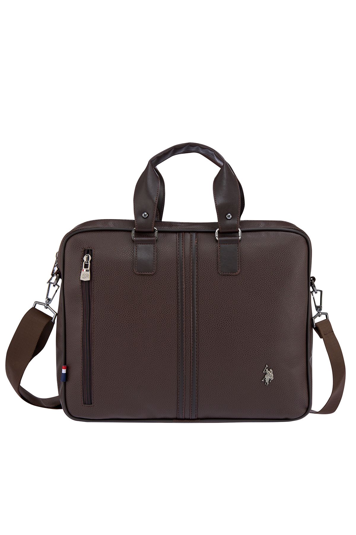 کیف لپ تاپ US Polo Assn 6753-6752 با بند شانه قهوه ای U.S. Polo Assn.