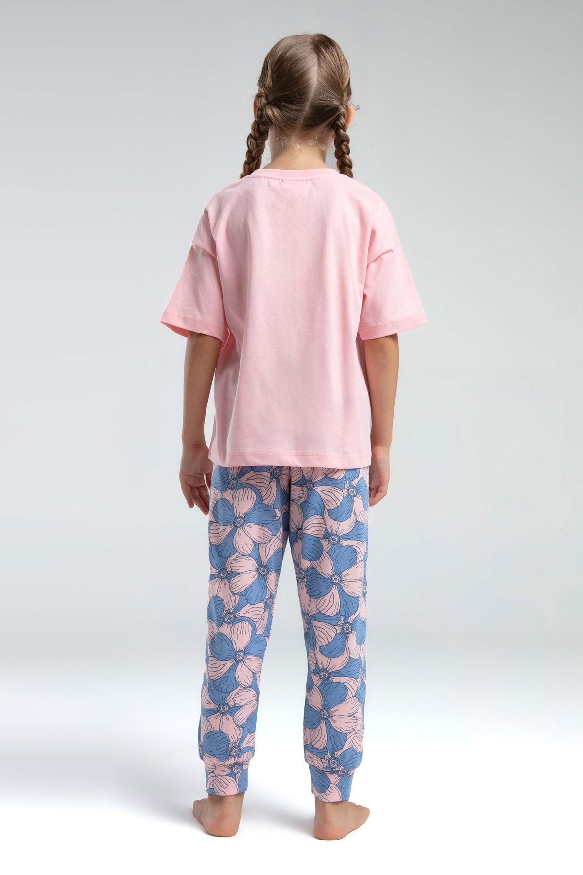 U.S. Polo Assn.-Girl's Salmon Pajama Set 50312506 -Vr047 4