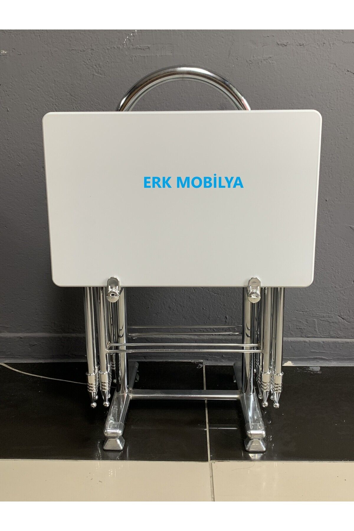 erk mobilya (DÜZ BEYAZ RENK) Çanta Sehpa, Sehpa, Zigon, 4lü Zigon, 4lü Sehpa, Çanta Zigon