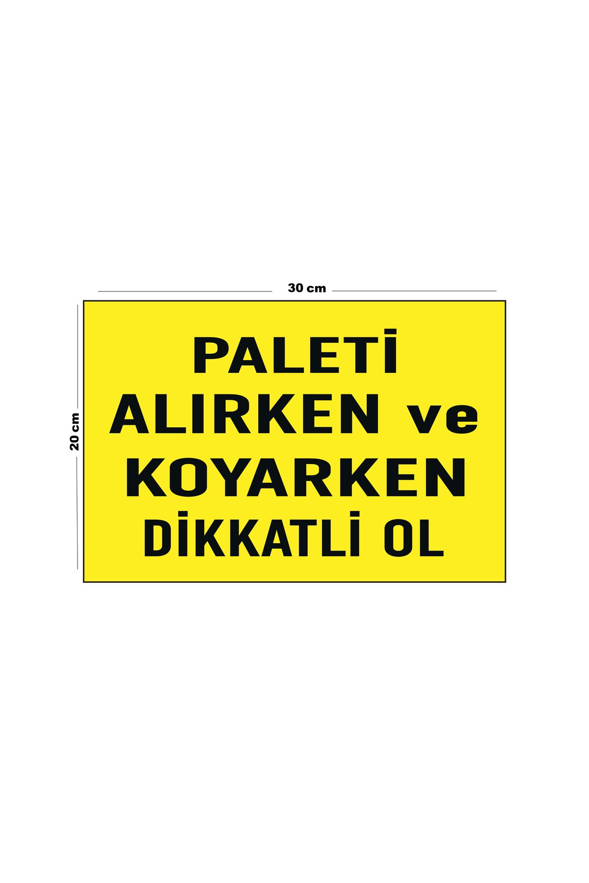 Lucena-Be Careful When Picking and Placing Metal Palette 20cm X 30cm A4 Size Warning Sign Directional 1