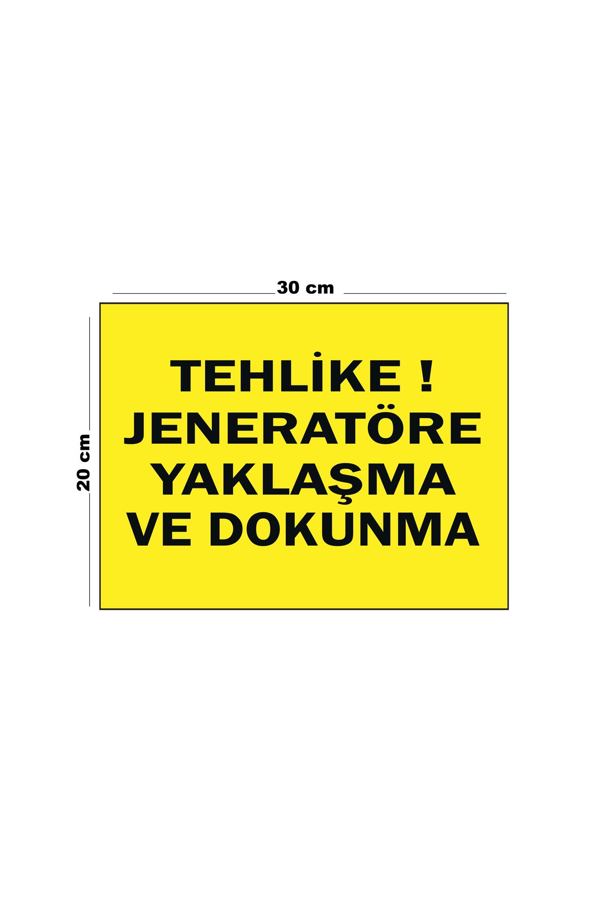 Lucena-Metal Hazard Generator Approaching and Touching 20cm X 30cm A4 Size Warning Sign Directional 1