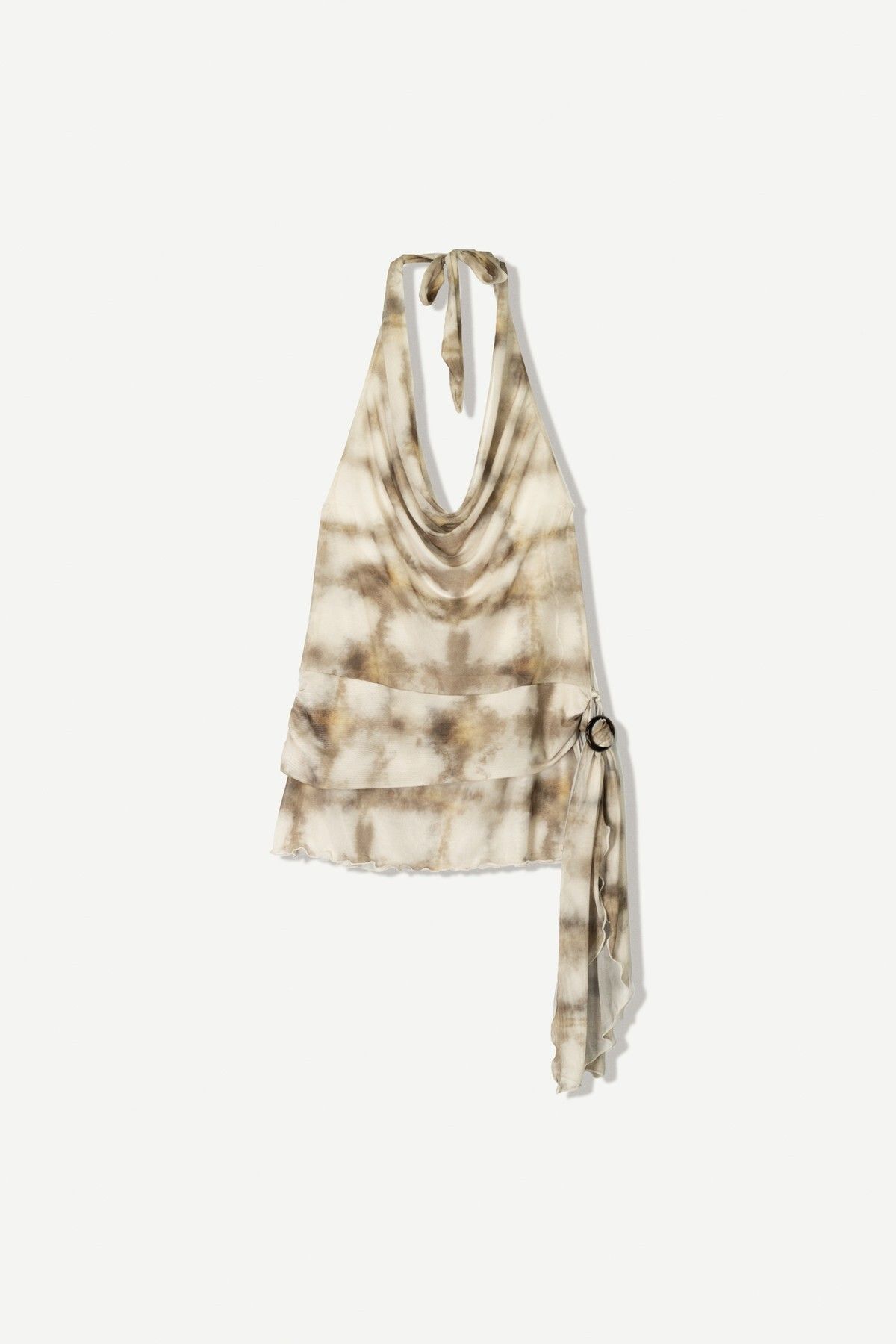 Bershka Batik desenli file pareo elbise