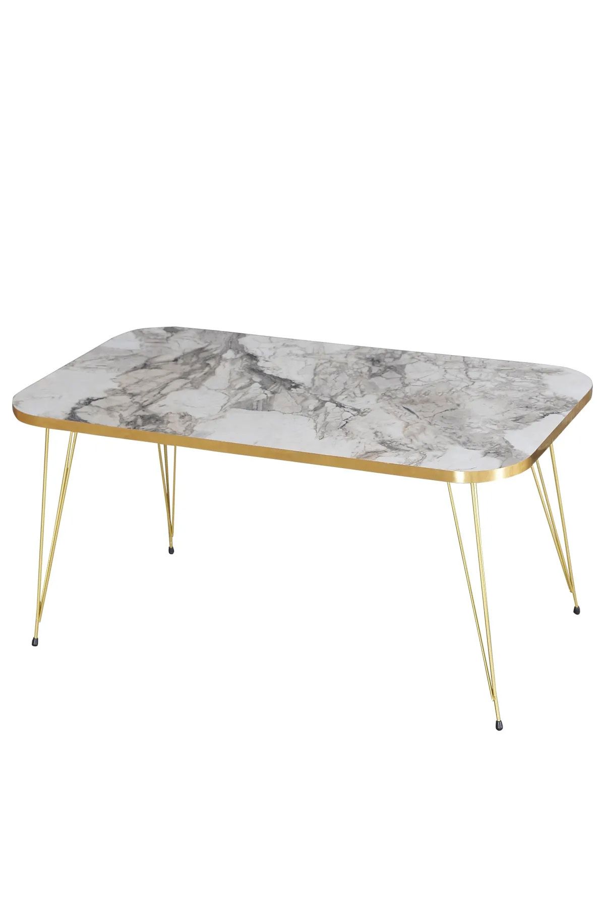 GOLDFALEZ Masuta De Cafea Moderna Cu Rama Aurie Colecția Efes | Mobilier De Living Contemporan - One Size