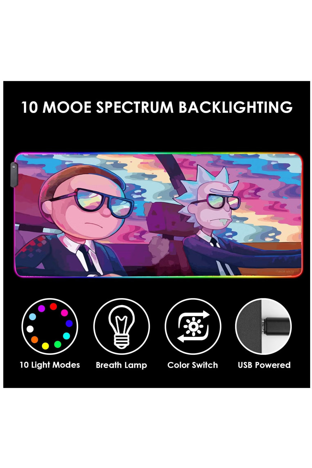 Primo Plus-Rick And Morty Gaming Mouse Pad 6