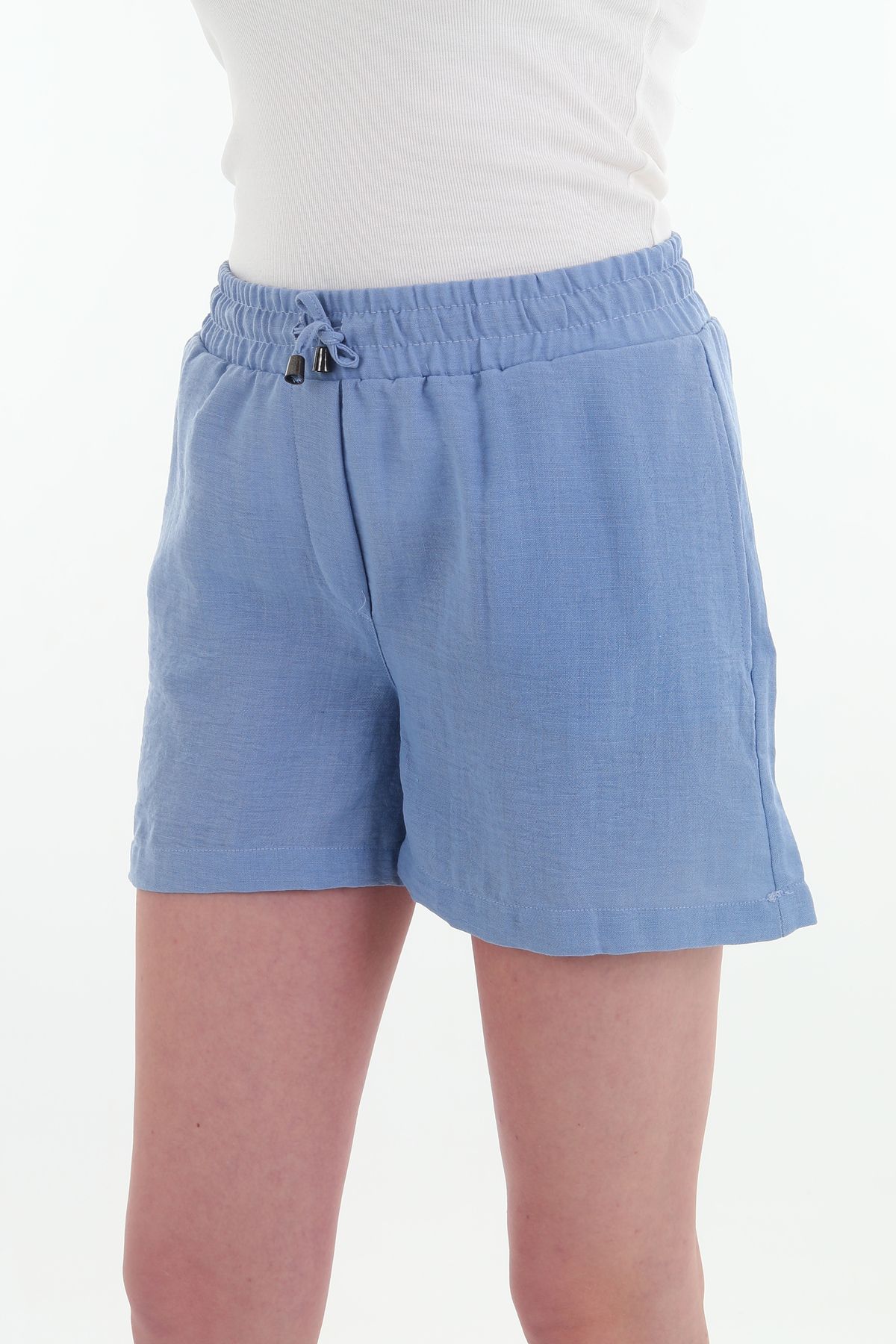 Rich-Mini pantaloni scurți de in pentru femei 7