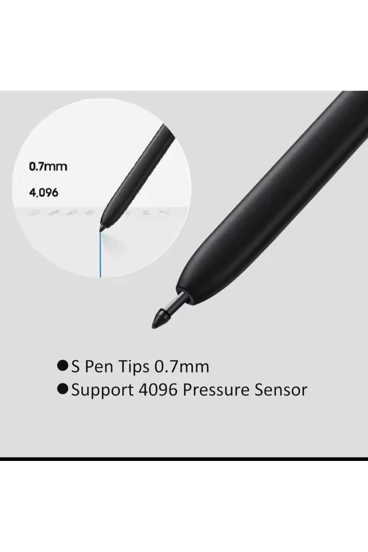 gökmer-Samsung Galaxy Tab S8/S8 Fe /S8 Ultra /S8 Plus Replacement Pen Tip 5 Pieces (Does Not Dirty the Screen) S Pen Compatible 8