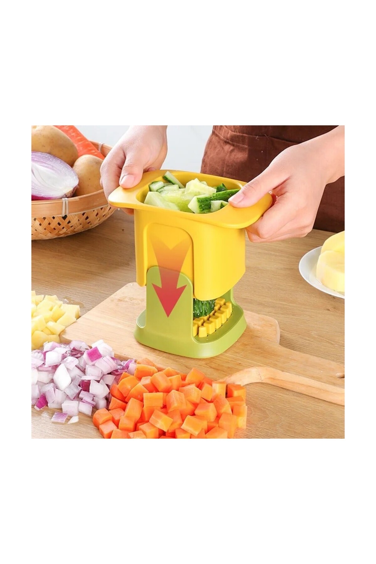 MorPort-Practical Vegetable and Fruit Chopper I Vegetable Slicer I Vegetable Chopper I Fruit Slicer 6