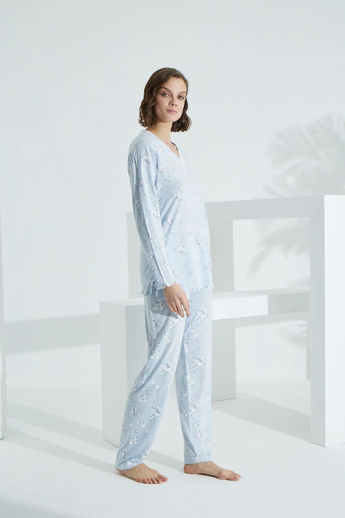 Etoile-Etoile Angelique 100% Cotton Women's Long Sleeve Pajama Set 2