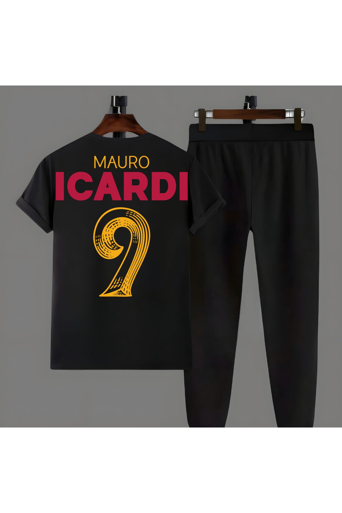 Biy Store Mauro futbolcu sırt forma baskılı unisex kadın erkek kısa kollu tişört eşofman takımı