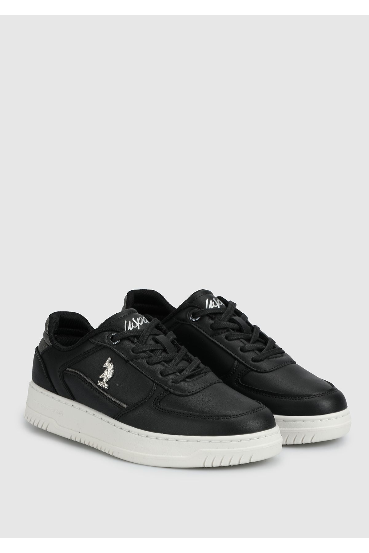 اسنیکر مشکی زنانه 4F 4PR کفش ورزشی درجه U.S. Polo Assn.