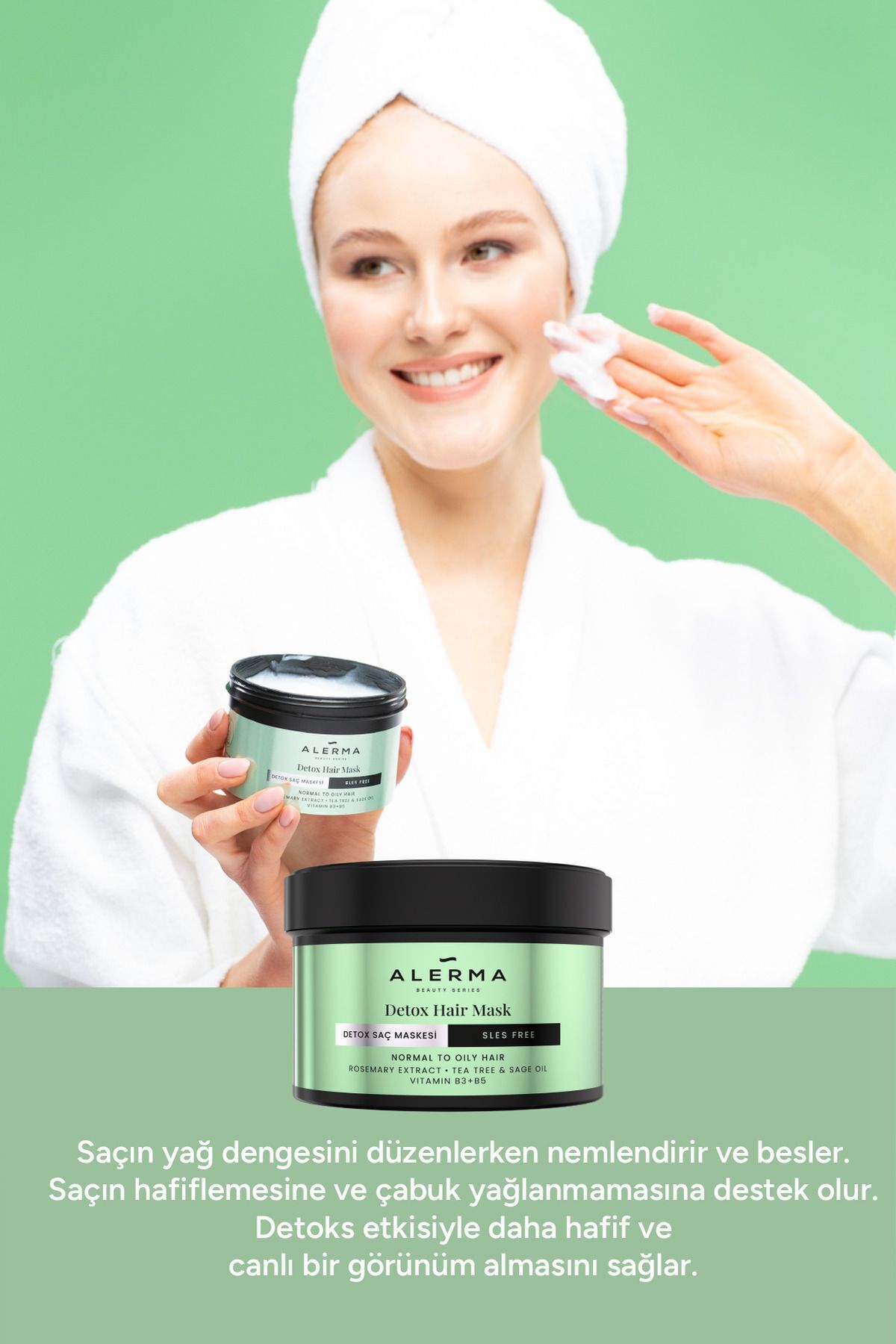 Ince Telli Ve Yağlı Saçlar Için Detox Sülfatsız Saç Maskesi 240 ml — 8684420781071 — تصویر 4 از 7