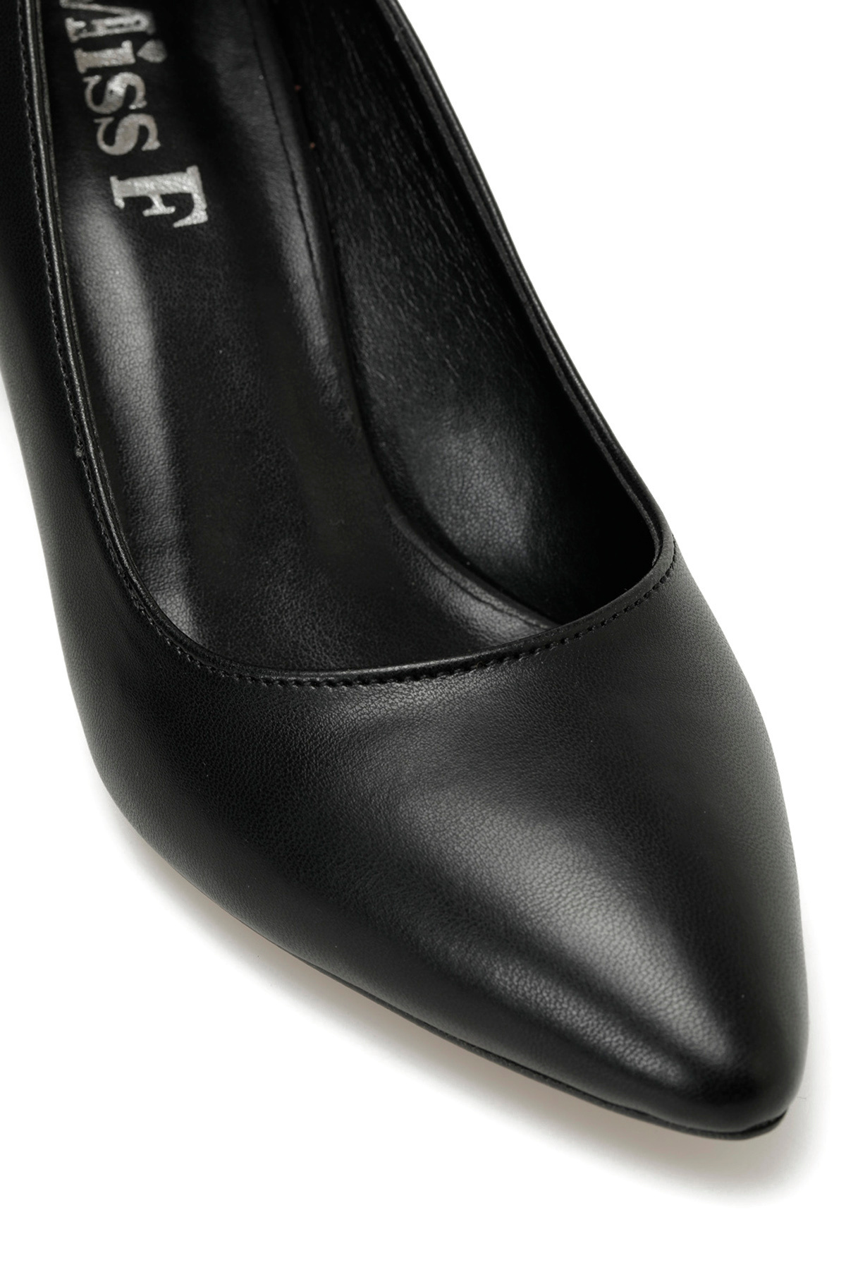 Miss F-Schwarze Damenschuhe mit Absatz 7