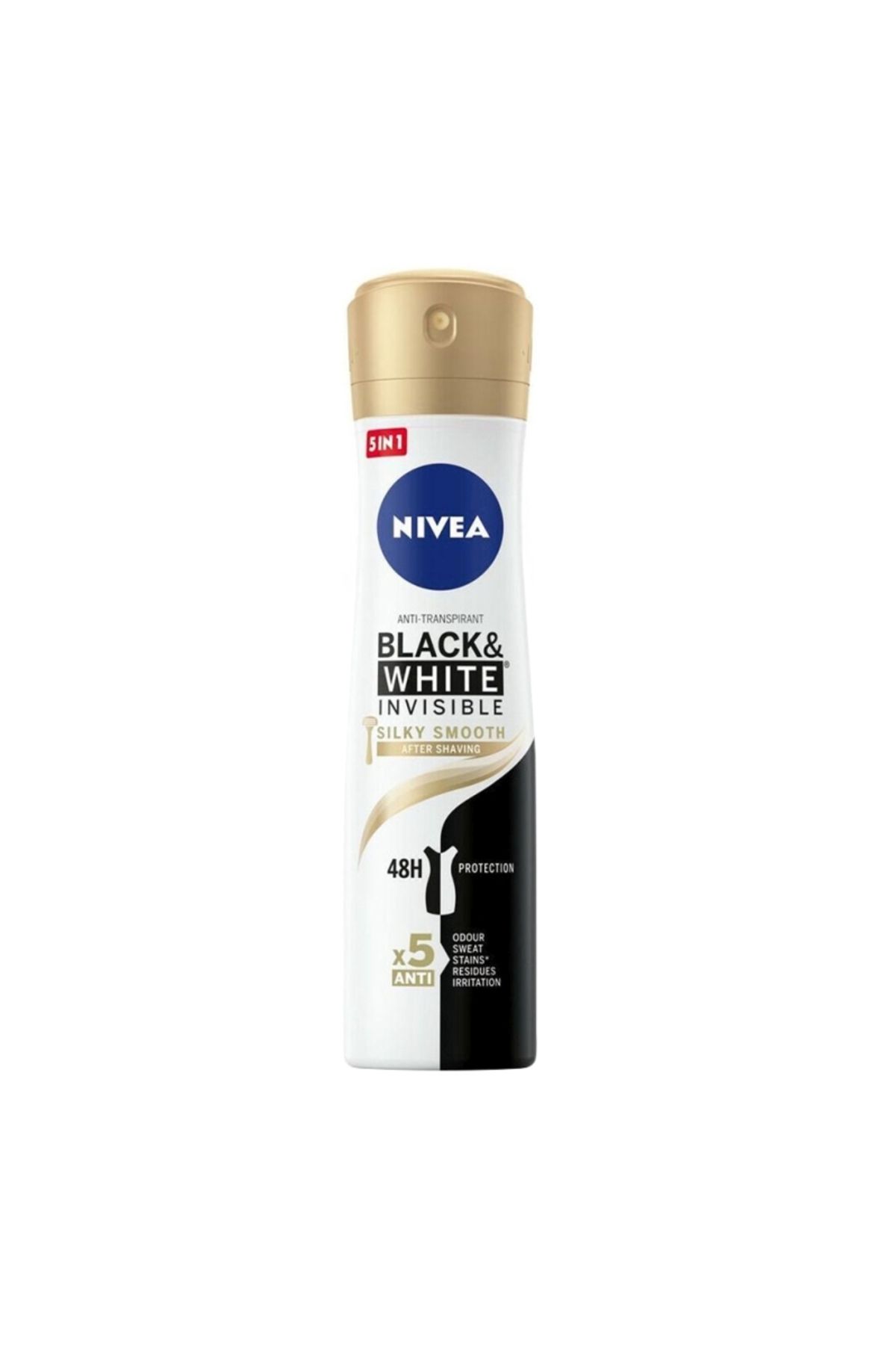 NIVEA-ANTIPERSPIRANT DEO 150ML INVIZIBIL NEGRU/ALB MĂTASOS NETED 1