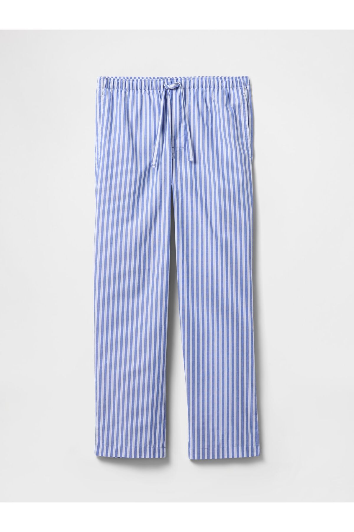Erkek Mavi Relaxed Poplin Pijama Altı - 2