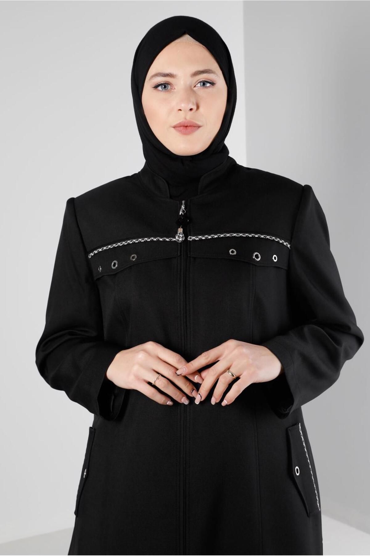 یقه MAJOR زیپ دار TOPCOAT 10694 Alvina