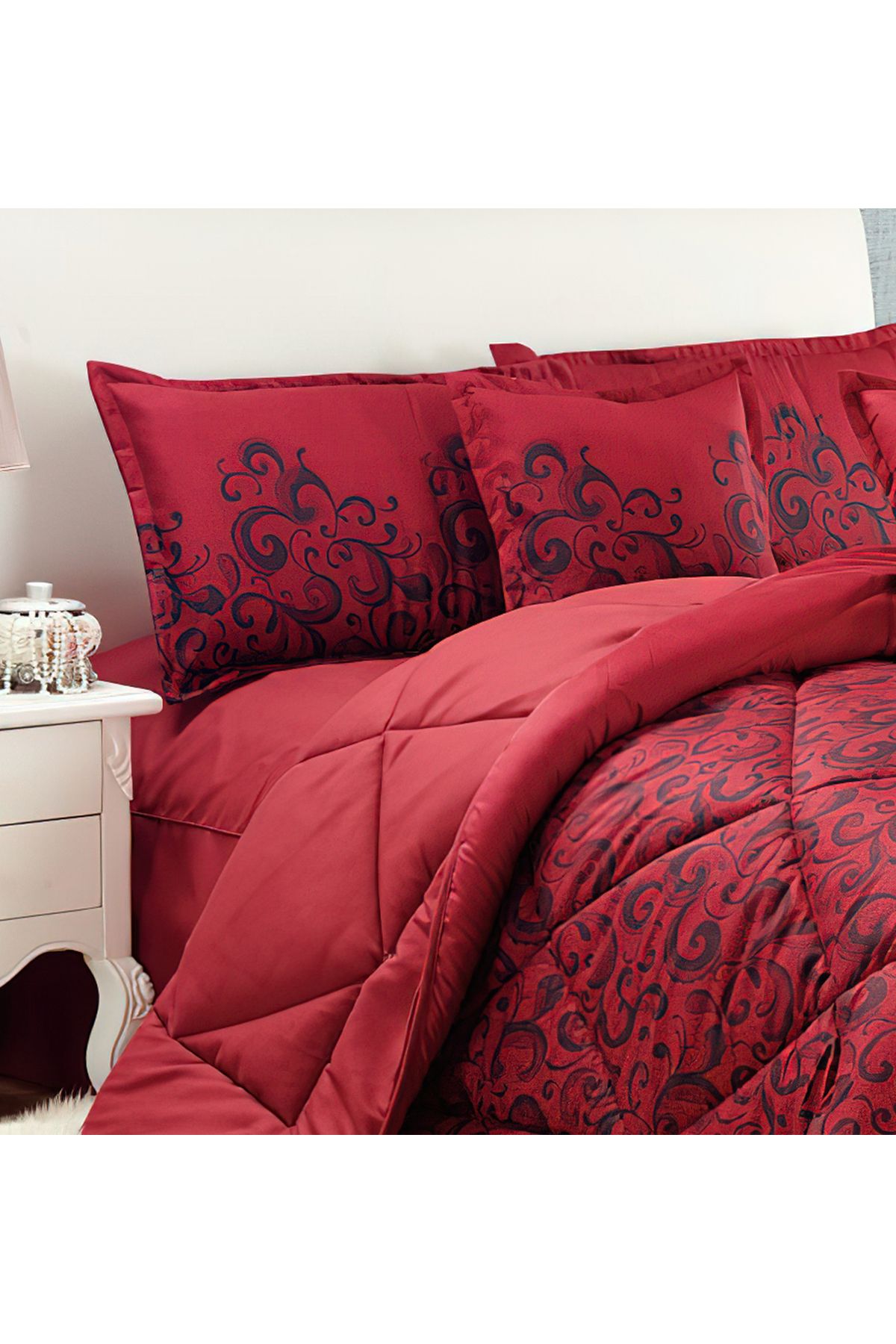 Generic-Comforter Set 4 Piece Single Size Elegant Bedspread Lightweight Comforter Suitable for All Seasons 3