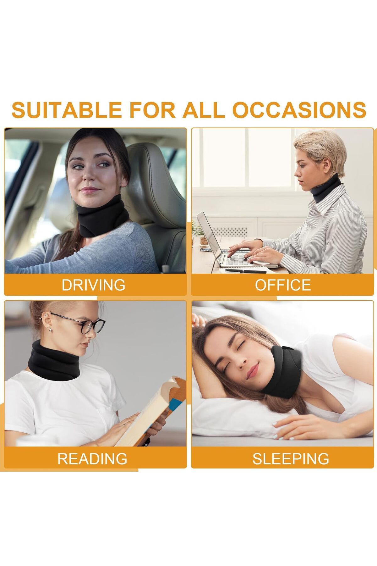 fulina-Neck Rest,Relieve Snoring, Neck Pain,Soft Foam for Sleeping, Reading,Ergonomic design 5