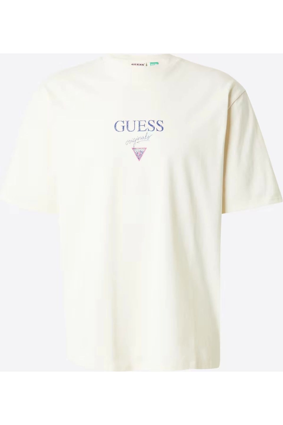 تیشرت مردانه با چاپ لوگوی نانوایی Guess