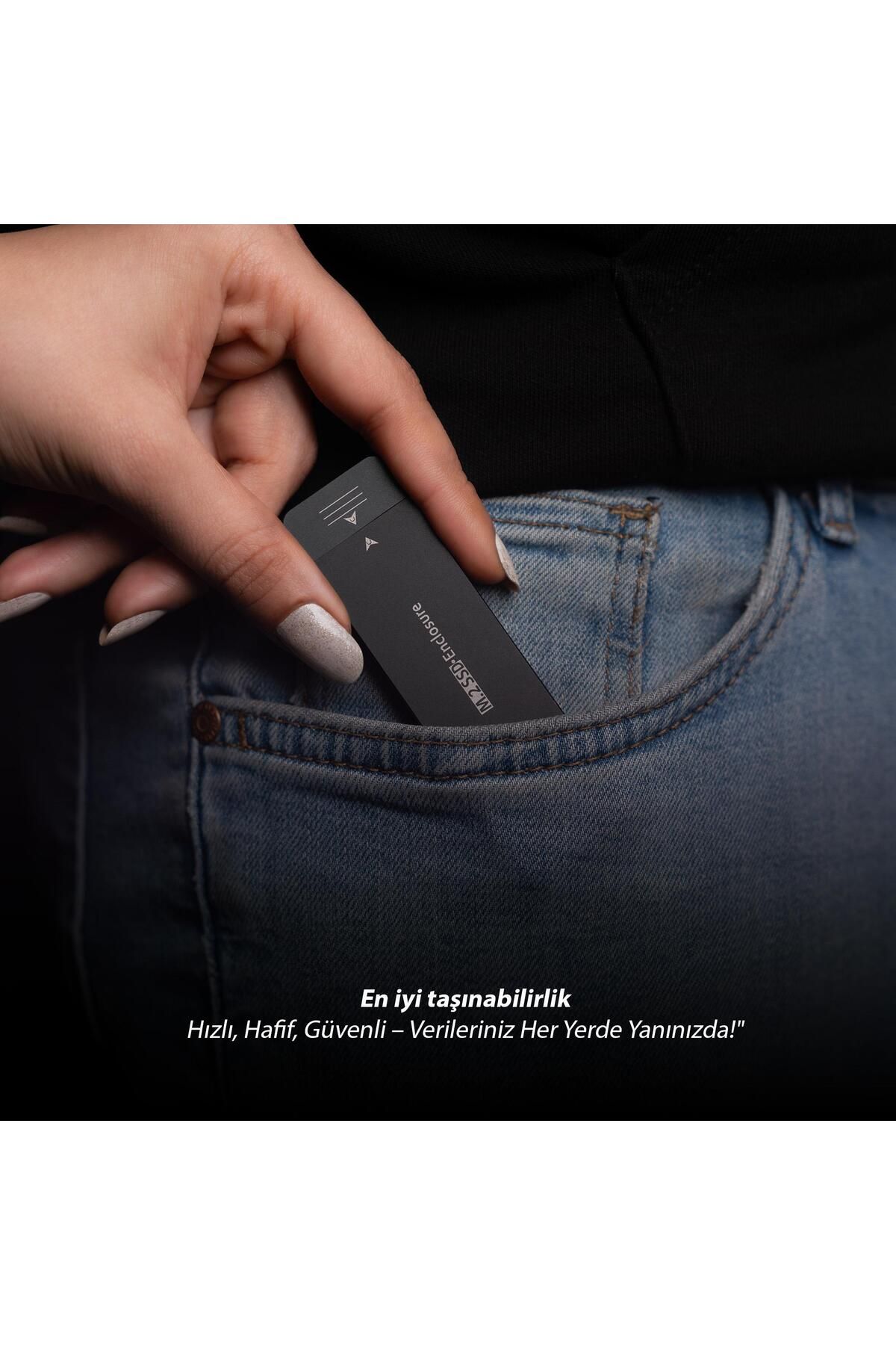 NPO-Dk01 Nvme M.2 256Gb Usb-A/Type-C Portable External Ssd - 900/1000Mb/S 5
