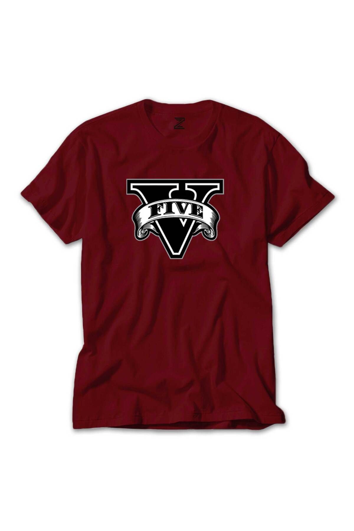 WAKHA GTA Five Black Logo Kırmızı Tişört